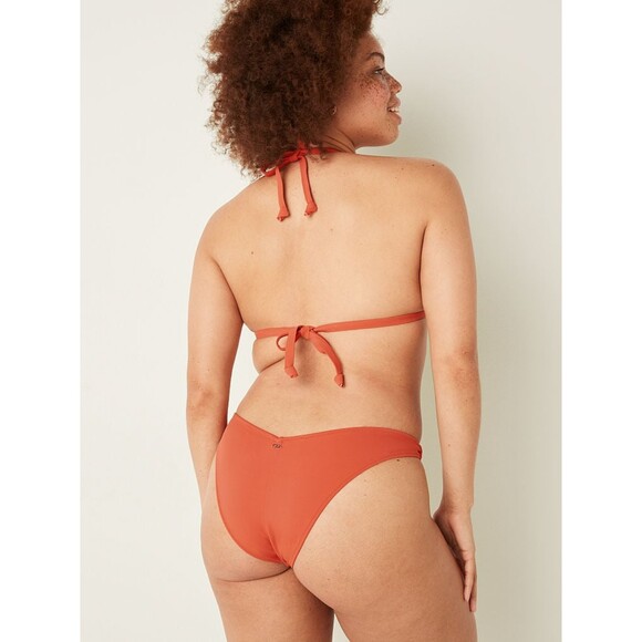 NWT PINK Victoria's Secret XL Amber Clay Bikini Push-up Top V Front Itsy Bottom - Picture 4 of 16